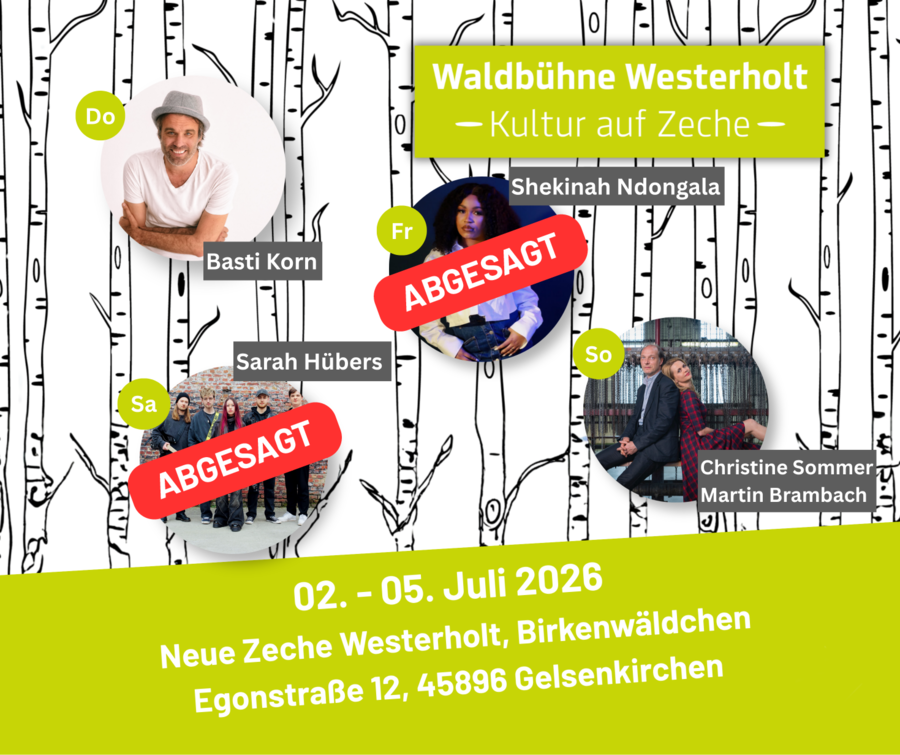 Waldbühne Westerholt – Kultur auf Zeche, abgesagt