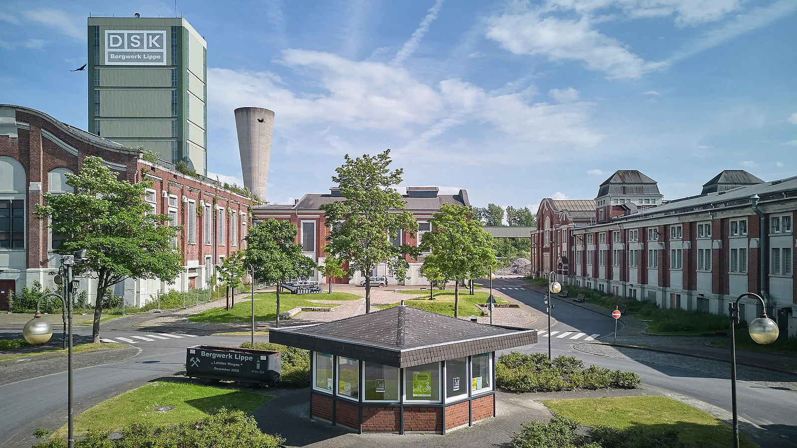 Blick auf den Eingangsbereich der Neuen Zeche Westerholt